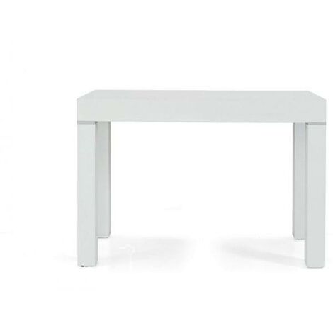 Console De Table Extensible Fortino - 91x50/250 Cm - 4 Rallonges - Plateau Mélamine Vert Sauge - Cadre Acier - Jusqu'à 12 Personnes - 4