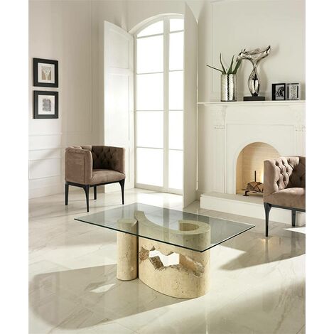 Étagère Fixe Talitha Dmora - 120x54x154cm - Noyer/Blanc - Rangement Cuisine/Salle à Manger