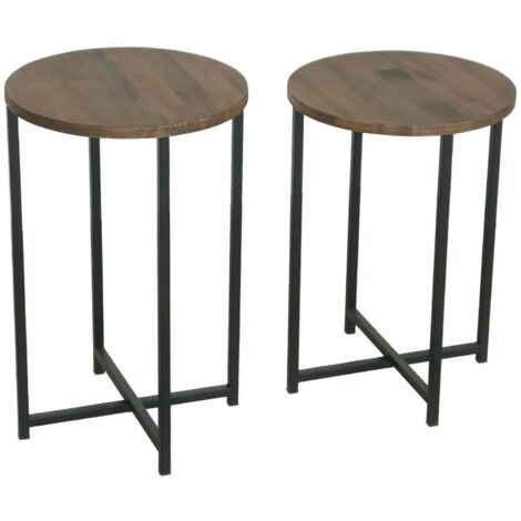 Dmora - Table basse Dluperin, Table basse, Porte-revues pour canapé, Etagère de salon, 70x35h55 cm, Noyer (1/5)