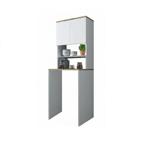 Meuble de rangement multifonctionnel Bellona à deux portes battantes