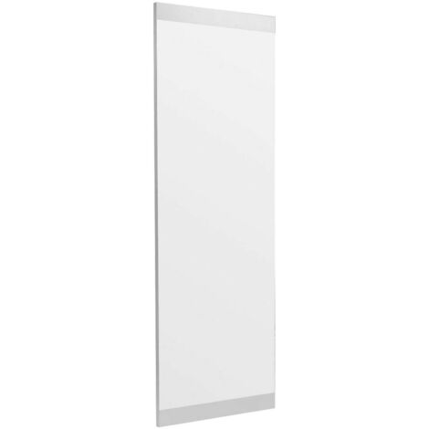 Dmora - Miroir Dprenn, Verre miroité, Objet d'ameublement mural, Décoration avec miroir, 40x2h120 cm, Blanc (1/5)