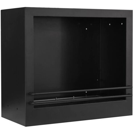 Cheminée à bioéthanol Teguci, Capacité 1,8 L, Surface chauffable 30, Made in Italy, 28x58x52 cm Noir (1/5)