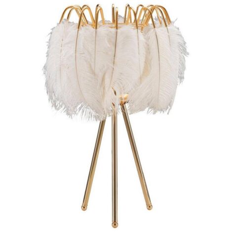 Lampe de Table Estofado, Douille E32, Abat-jour, Blanc (1/5)