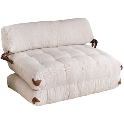 Divano letto con secondo letto o cassetti, Rovere e Bianco