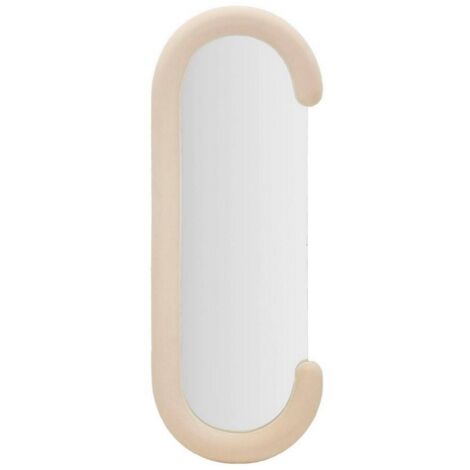 Shot Miroir, Structure en Bois Noble, Structure en Tissu, 7x160h cm Blanc Crème (1/5)