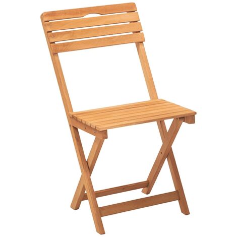 Chaise d'Extérieur Luni, une Chaise, Pliante, Marron (1/5)