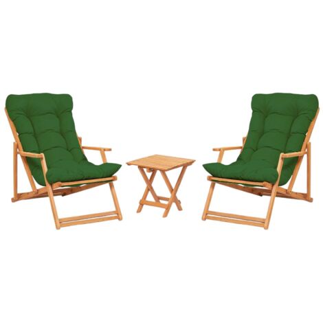 Ensemble Salon de Jardin Lyncis, Salon d'Extérieur 2 Places, une Table, Vert (1/4)