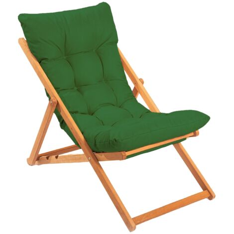 Chaise d'Extérieur Coghinas, Dossier Réglable, une Chaise, Marron (1/5)