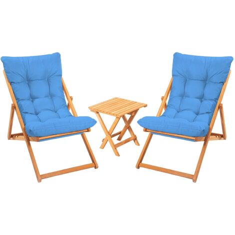 Ensemble Table et Chaises Leni, 2 Places, Dimension Assise 59x44h90 cm, Marron (1/5)