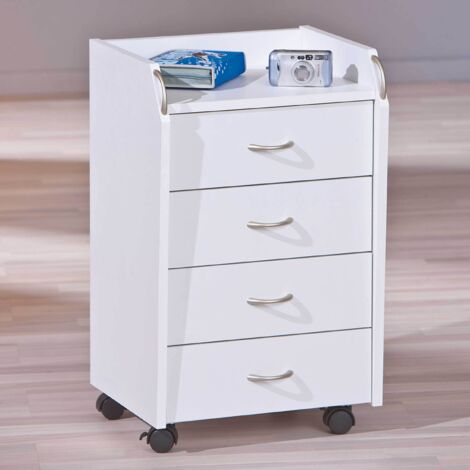 Caisson de bureau Pronti - 40 x 36 x 65 cm - Blanc - Livraison gratuite (1/5)