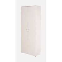 Armoire Polyvalente 2 Portes - Blanc 34x189h cm