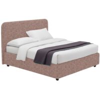 Lit Place et Demie Telford, Déhoussable, Coffre Made in Italy, Rose Ancien