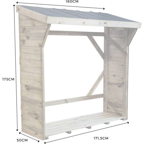 Range bûches | Modèle v4 - 50cm | Ecureuil