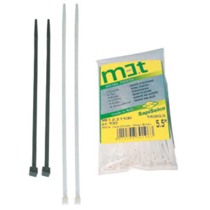 InLine Fascette Per Cablaggio In Nylon - 100 Pezzi, 100x2,5 Mm, Trasparenti, Resistenti A Olio E Acqua
