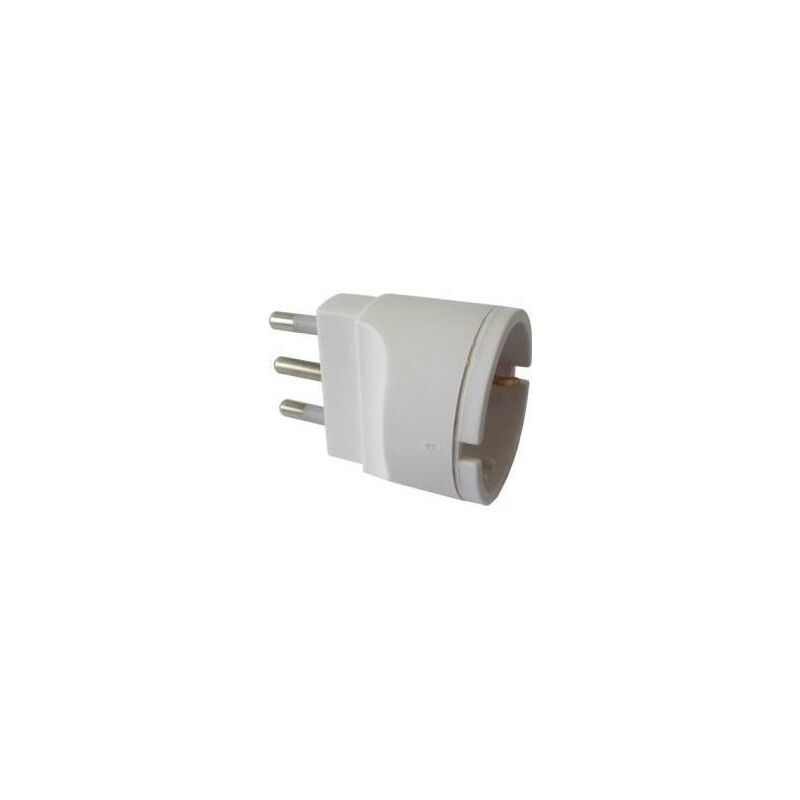 ADATTATORE CON SPINA TEDESCA SCHUKO E PRESA BIPASSO 10-16A RIDUZIONE BOSCH