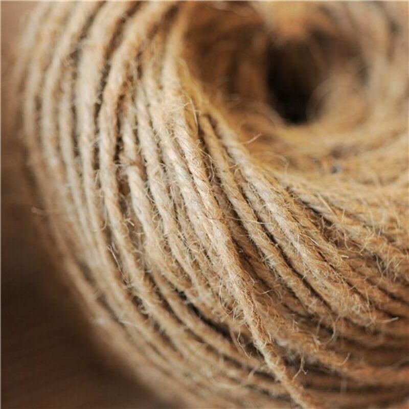 Cqinju-Corda di spago Corda di canapa party da sposa regalo da sposa cavo fili fili fai da te scrapbooking fioristi decorazioni artigianali, spago da imballaggio di spago di juta, Stringa di imballagg