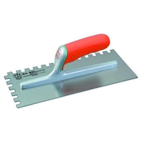 Frattazzo frattone acciaio dentato 10x10 mm eccelsa 280x120 848/d dx pavan