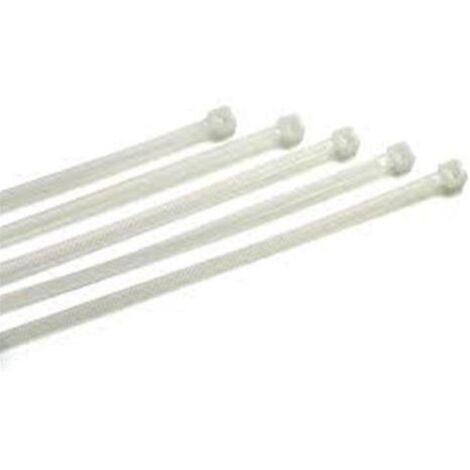 InLine Fascette Per Cablaggio In Nylon - 100 Pezzi, 100x2,5 Mm, Trasparenti, Resistenti A Olio E Acqua