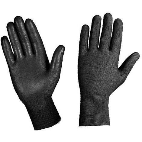 GUANTO NYLON SPALMATO POL.NERO tg.7