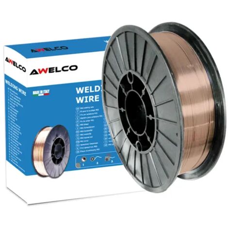 filo per saldatura in acciaio per saldatrici mig a filo bobina diametro 200 mm con filo da 1,0 mm - awelco
