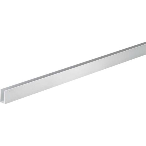 PROFILO CANALINO DA 2 METRI A U ARGENTO MM10X10X1 SET 5 PEZZI - ARCANSAS (1/2)