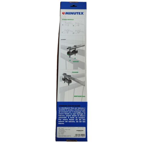 Stendibiancheria per Balcone Zincato Minutex