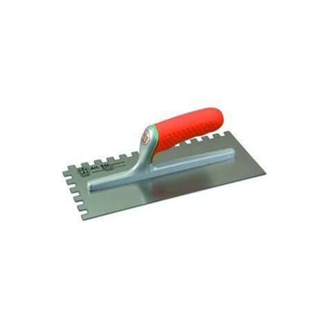 Frattazzo frattone acciaio dentato 5x7mm eccelsa 180x120 848/d dx attrezzo pavan