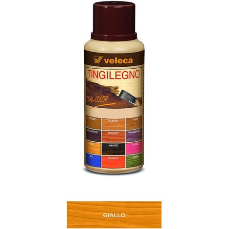 VELECA TIVAL COLOR TINGILEGNO COLORANTE LEGNO VARIE TINTE ML 250/1000 (21355V) GIALLO (20444),ML 250