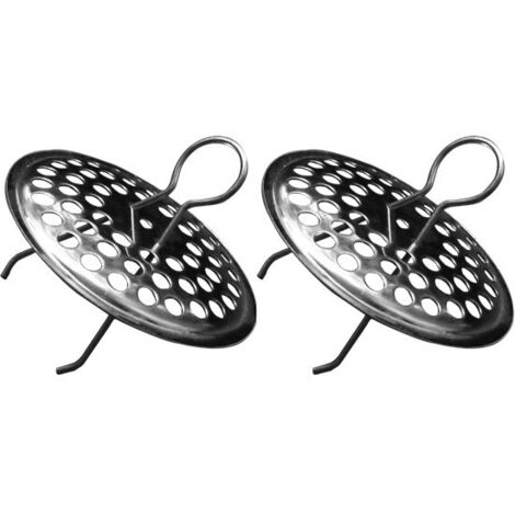 Kit 2 griglia griglietta scarico lavandino cucina filtro inox piletta lavello