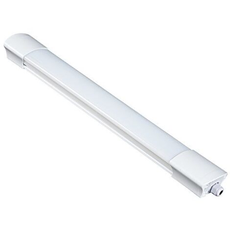 Electraline 65060 Barra luminosa LED da esterno, plafoniera da giardino 20W 1800 Lumen luce naturale impermeabile IP65 lunga 60 cm - Tubo led per giardino, loggia, esterno, muro esterno