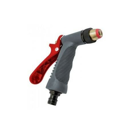 Pistola Per Acqua Cromata 2 Funzioni - Getto Regolabile E Innesto Rapido