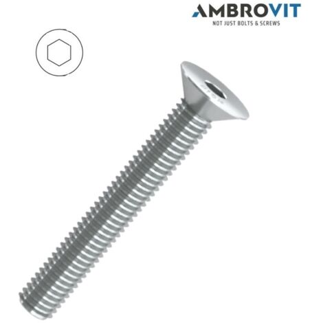 VITE PER METALLO TESTA SVASATA ESAGONO INCASSATO IN FERRO ZINCATO  DIAMETRO 8 MM - LUNGHEZZA 60 MM