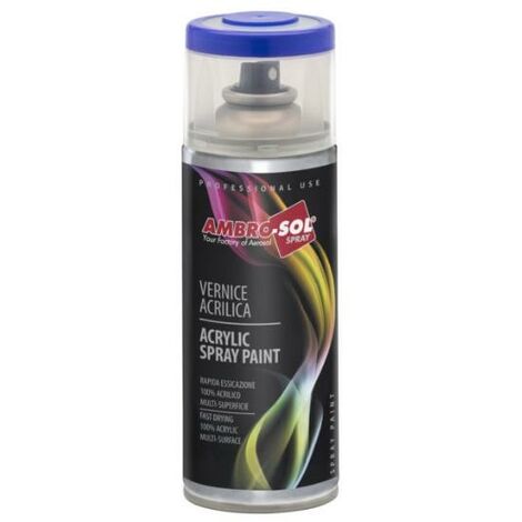 Ambro-Sol V4006027 Smalto Acrilico Multiuso, Vernice Brillante per Interni ed Esterni, Adatto per Qualsiasi Tipo di Materiale, Bomboletta Spray in Banda Stagnata Riciclabile 400 ml, Verde Chiaro