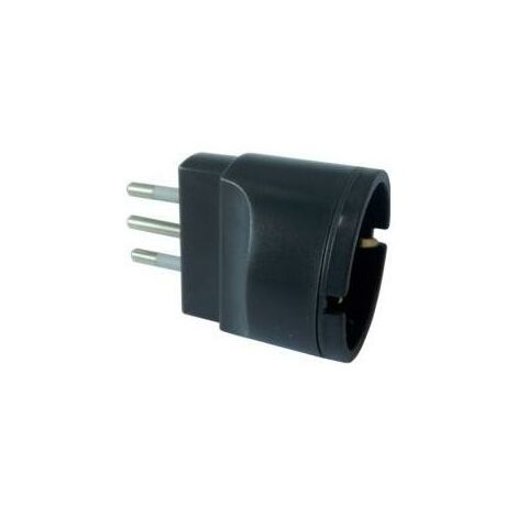 Electraline 71917 Adattatore presa tedesca schuko spina italiana grande 16A