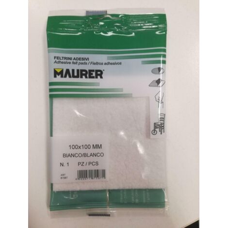 FELTRINO ADESIVO QUADRO BIANCO 100X100MM MAURER - CF. BLISTER 1PZ
