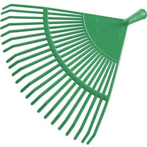 SCOPA P/FOGLIE IN PP VERDE 22D 43CM S/MANICO ATTACCO FILETTATO -PAPILLON