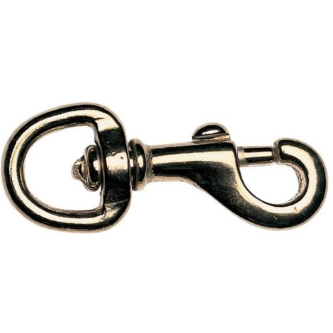 4 Moschettoni Girevoli Con Anello A D – Gancio A Scatto In Metallo Nero Opaco – 50 Mm – Per Portachiavi, Zaini E Fai Da Te
