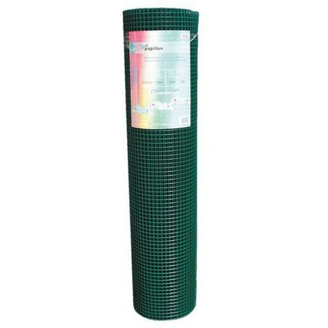 Rete Papillon "Corral Plast" 12,7X12,7Mm H 50Cm 25Mt Plasticata Sgs (H 50 Cm)