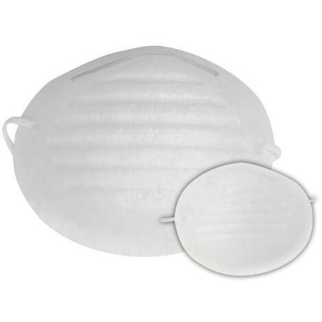 MAURER Mascherina di protezione antipolvere fibra sintetica con stringinaso 50 Pz (1/2)