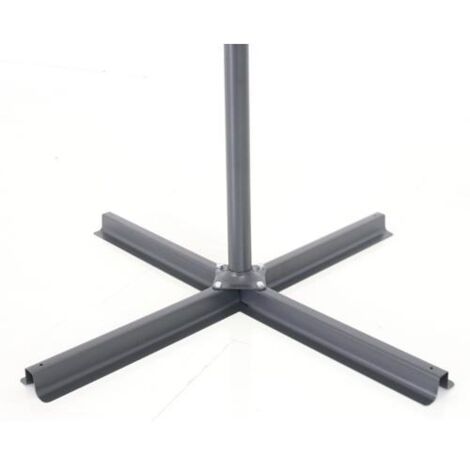 BASE PER OMBRELLONE A CROCE CM. 100X100 TUBOLARE Ø 46 MM INTERNO
