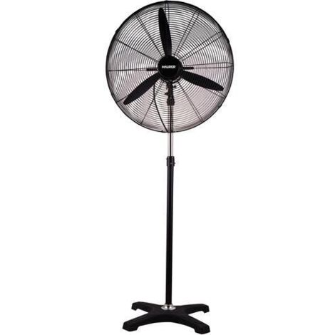 MAURER Ventilatore Piede Ø 70 x 195 cm. Nero 190 W. Oscillazione automatica, altezza regolabile, testa inclinabile, base stabile 60 x 60 cm. (1/2)
