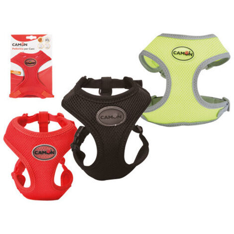 Pettorina Camon Mesh nera MD – Doppia regolazione – Comfort e traspirabilità per cani medi