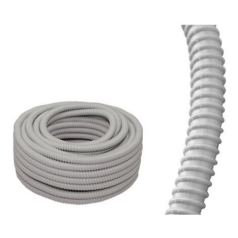 Tubifor 30mt di guaina vinilica spiralata grigia dm.20 tfgs020/b30