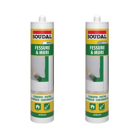 SIGILLANTI SOUDAL ACRI.FESSURE BIA 300ML