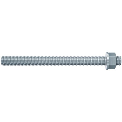 10 PZ BARRE FILETTATE CON DADO E ROSETTA FISCHER FIS A M MISURA M10X110