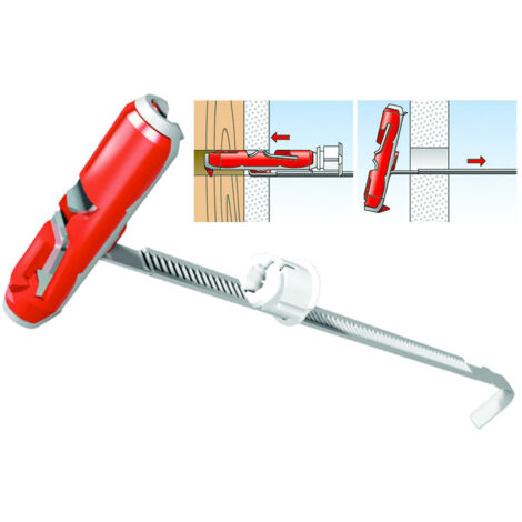 Fischer 25 Tasselli per Cartongesso DUOTEC 10, Fissaggio ad Ancora per Carichi Elevati su Pannelli e Lastre, Foro 10 mm, 540177