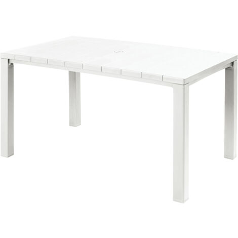Keter Tavolo da giardino per esterno in resina plastica Bianco rettangolare 147x90 cm