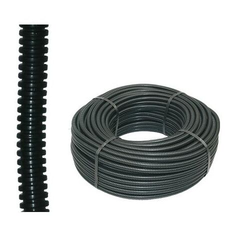 CORRUGATO NERO C/TIRAFILO DIAM.32