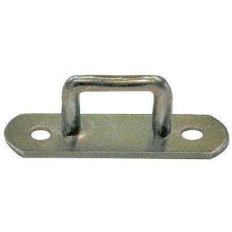 CAVALLOTTO FISSO RETTANGOLARE 926  - ZINCATO GIALLO S.MM 5,0 MM 25X 10 - 10 pezzi