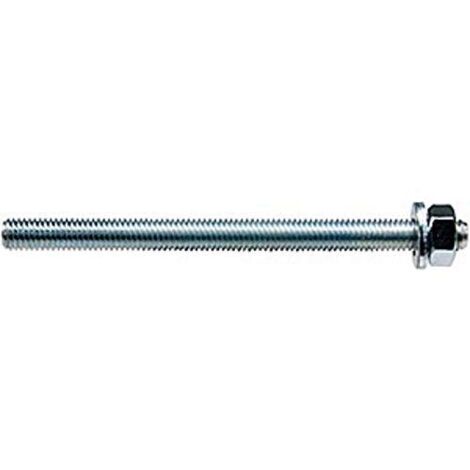 10 PZ BARRE FILETTATE CON DADO E ROSETTA FISCHER FIS A M   MISURA M12X140